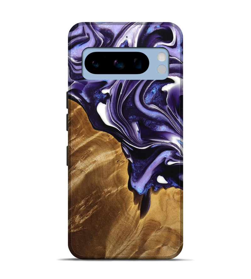 Pixel 8 Pro Wood Live Edge Phone Case - Jonah (Purple, 733399)