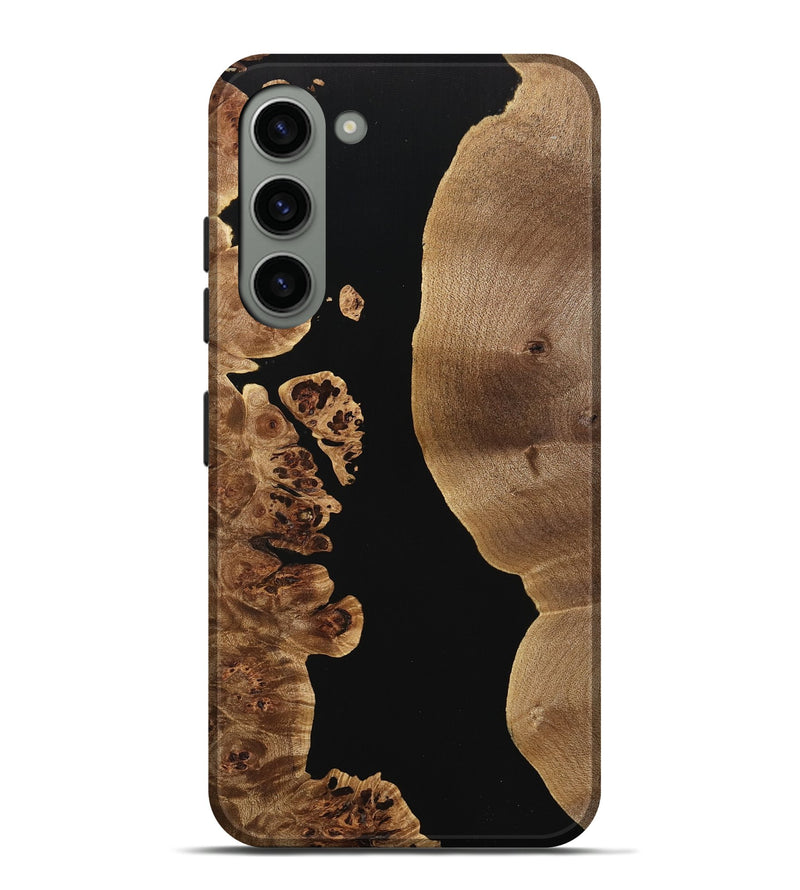 Galaxy S23 Plus Wood Live Edge Phone Case - Marty (Pure Black, 733401)