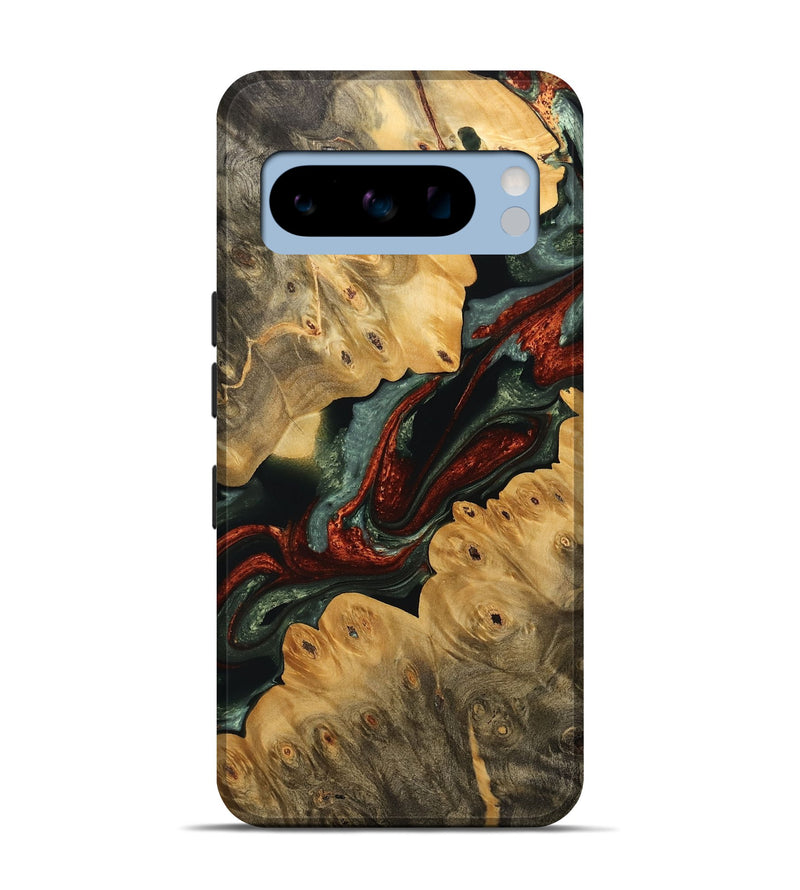 Pixel 8 Pro Wood Live Edge Phone Case - Alcie (Green, 733402)