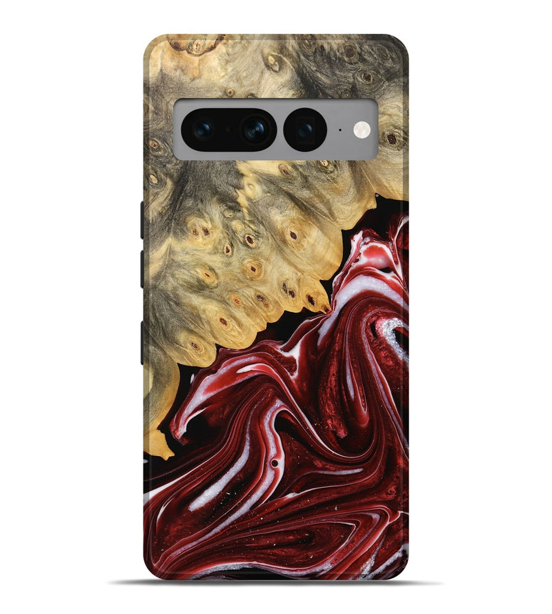 Pixel 7 Pro Wood Live Edge Phone Case - Tandy (Red, 733410)