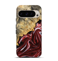 Pixel 9 Wood Live Edge Phone Case - Tandy (Red, 733410)