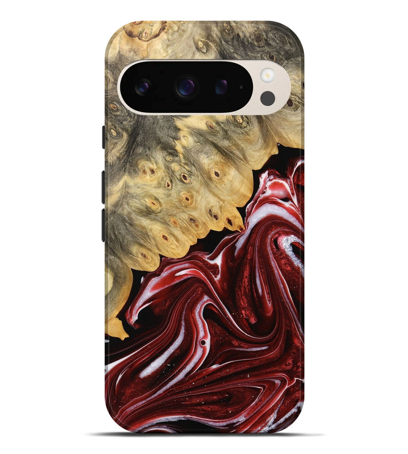 Pixel 9 Pro XL Wood Live Edge Phone Case - Tandy (Red, 733410)