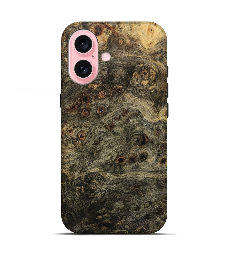 iPhone 16 Wood Live Edge Phone Case - Lelar (Wood Burl, 733411)