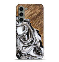 Galaxy S23 Plus Wood Live Edge Phone Case - Kareen (Black & White, 733413)