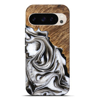 Pixel 9 Pro XL Wood Live Edge Phone Case - Kareen (Black & White, 733413)