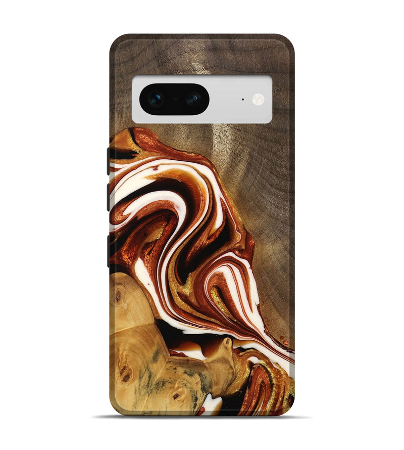 Pixel 7 Wood Live Edge Phone Case - Avah (Red, 733415)