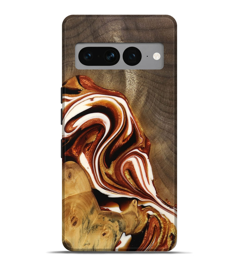 Pixel 7 Pro Wood Live Edge Phone Case - Avah (Red, 733415)