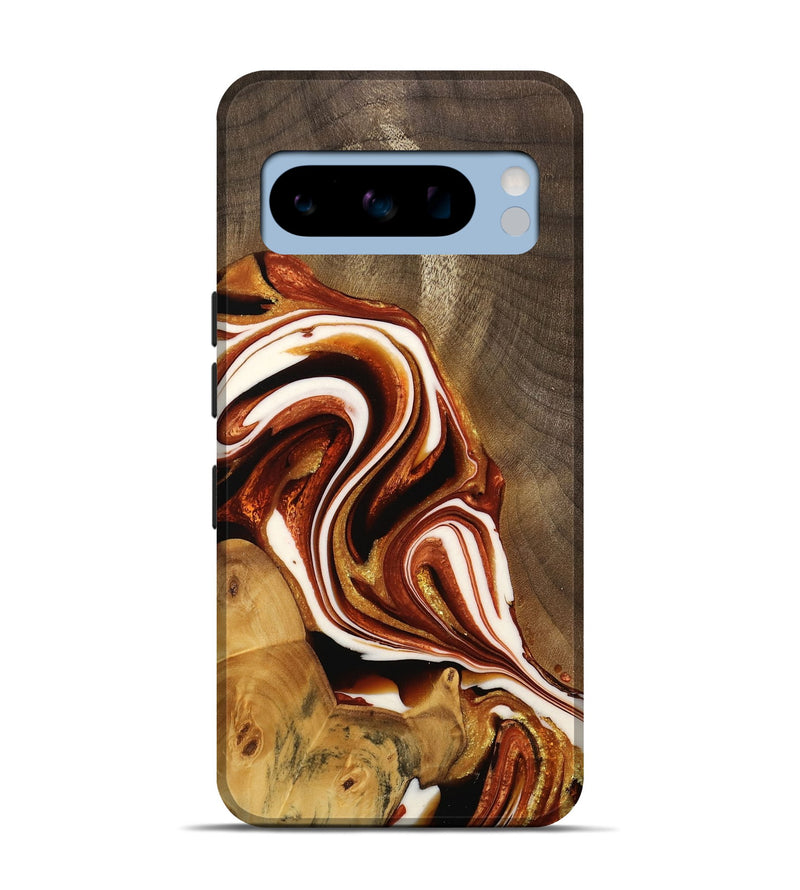 Pixel 8 Pro Wood Live Edge Phone Case - Avah (Red, 733415)