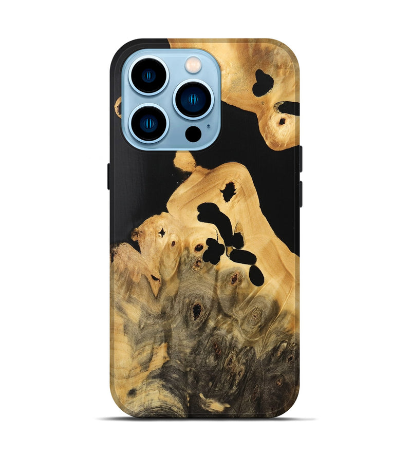 iPhone 14 Pro Wood Live Edge Phone Case - Jase (Wood Burl, 733418)