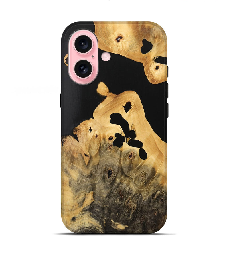 iPhone 16 Wood Live Edge Phone Case - Jase (Wood Burl, 733418)