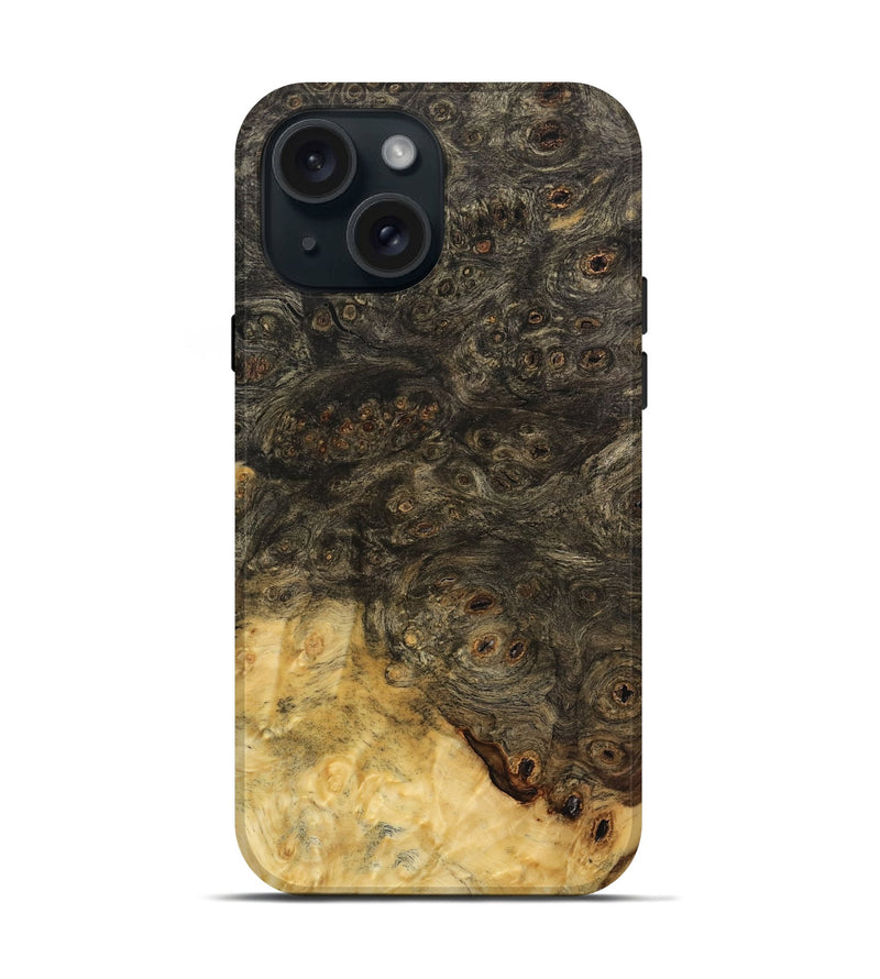 iPhone 15 Wood Live Edge Phone Case - Renata (Wood Burl, 733419)