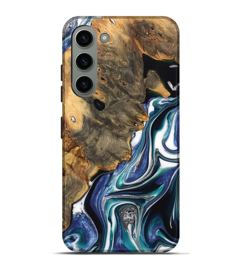 Galaxy S23 Plus Wood Live Edge Phone Case - Korry (Blue, 733420)