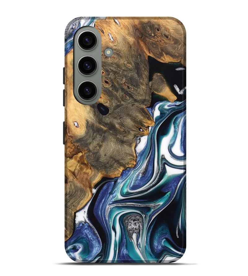 Galaxy S24 Plus Wood Live Edge Phone Case - Korry (Blue, 733420)