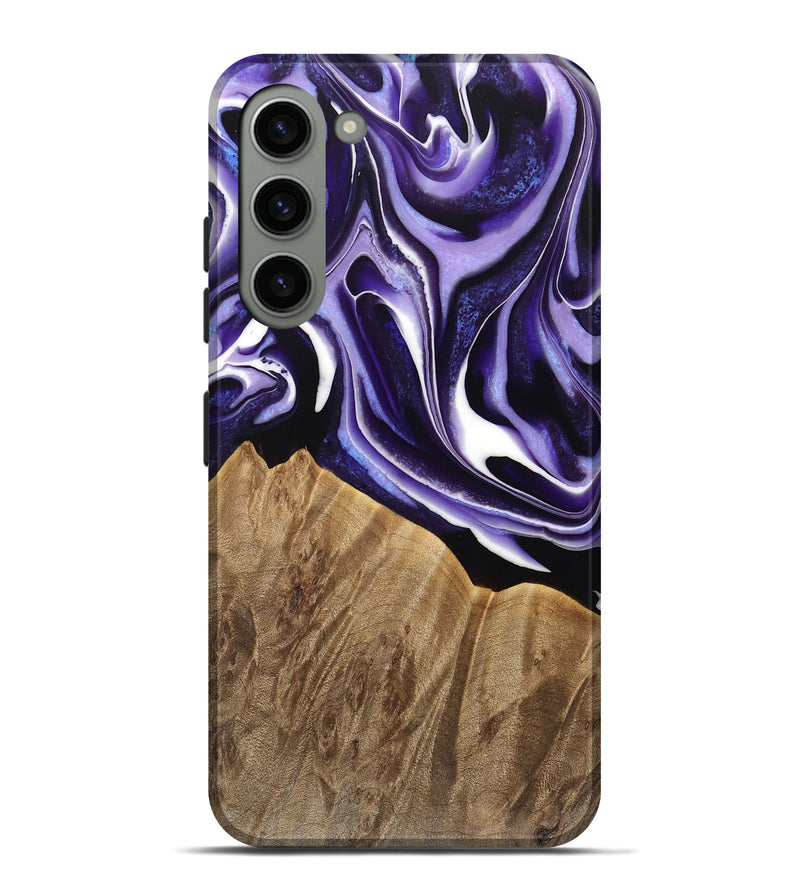 Galaxy S23 Plus Wood Live Edge Phone Case - Amand (Purple, 733421)