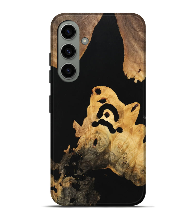 Galaxy S24 Plus Wood Live Edge Phone Case - Evert (Pure Black, 733423)