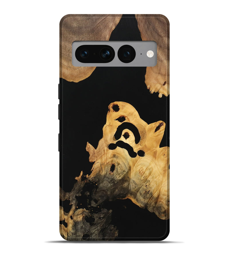 Pixel 7 Pro Wood Live Edge Phone Case - Evert (Pure Black, 733423)