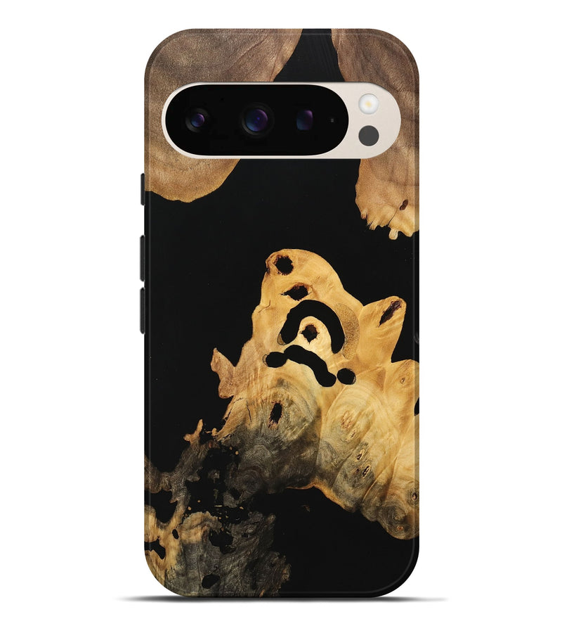 Pixel 9 Pro XL Wood Live Edge Phone Case - Evert (Pure Black, 733423)