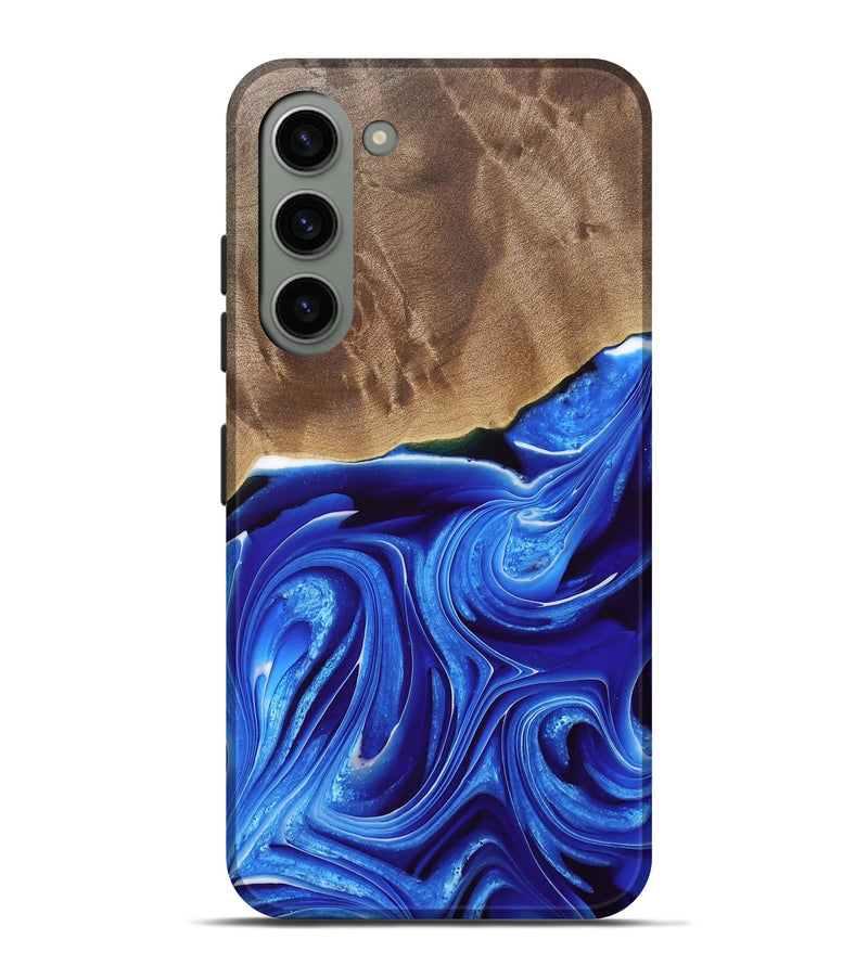 Galaxy S23 Plus Wood Live Edge Phone Case - Martell (Blue, 733424)