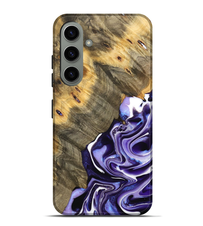 Galaxy S24 Plus Wood Live Edge Phone Case - Maurijn (Purple, 733425)