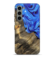 Galaxy S23 Plus Wood Live Edge Phone Case - Mitesh (Blue, 733426)