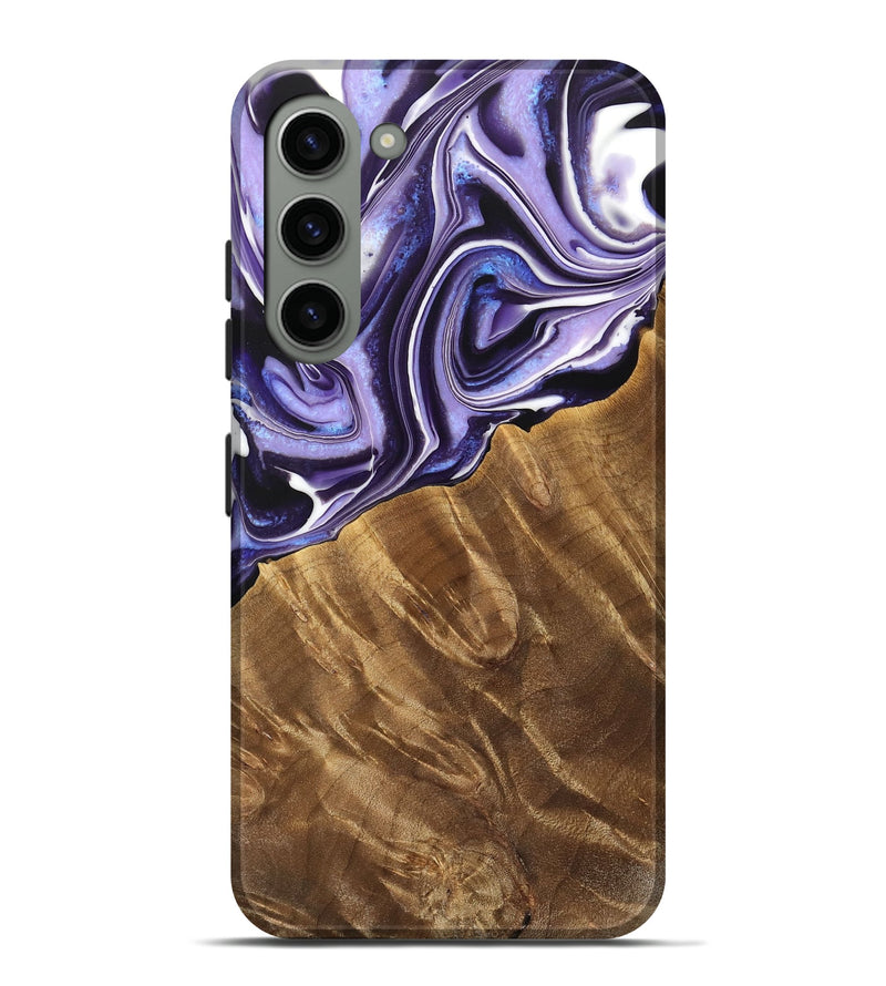 Galaxy S23 Plus Wood Live Edge Phone Case - Sopa (Purple, 733427)