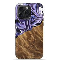 iPhone 16 Pro Max Wood Live Edge Phone Case - Sopa (Purple, 733427)