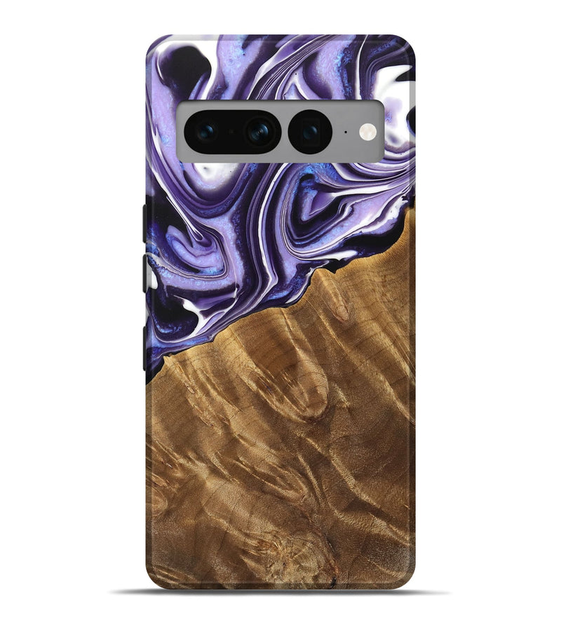 Pixel 7 Pro Wood Live Edge Phone Case - Sopa (Purple, 733427)