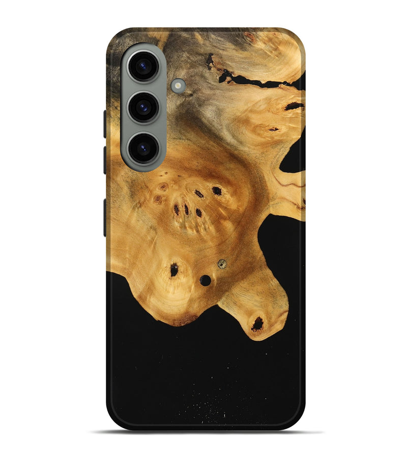 Galaxy S24 Plus Wood Live Edge Phone Case - Helmer (Pure Black, 733429)