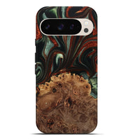 Pixel 9 Pro XL Wood Live Edge Phone Case - Barsha (Green, 733430)