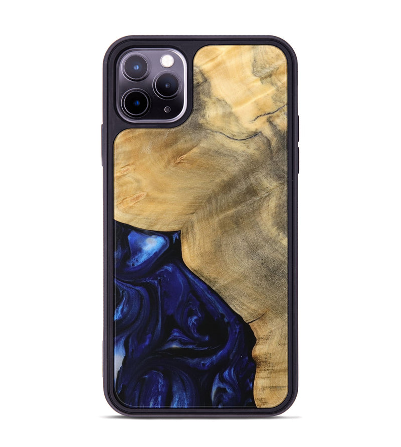 iPhone 11 Pro Max Wood Phone Case - Fionan (Blue, 733435)