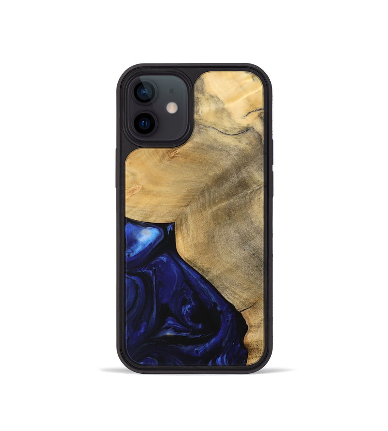 iPhone 12 mini Wood Phone Case - Fionan (Blue, 733435)