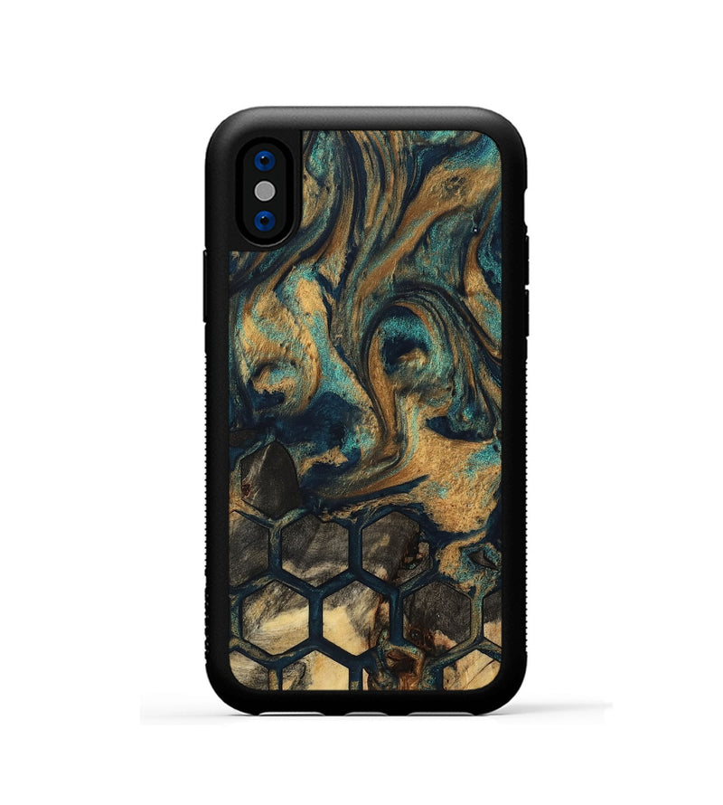 iPhone Xs Wood Phone Case - Gregg (Pattern, 733440)