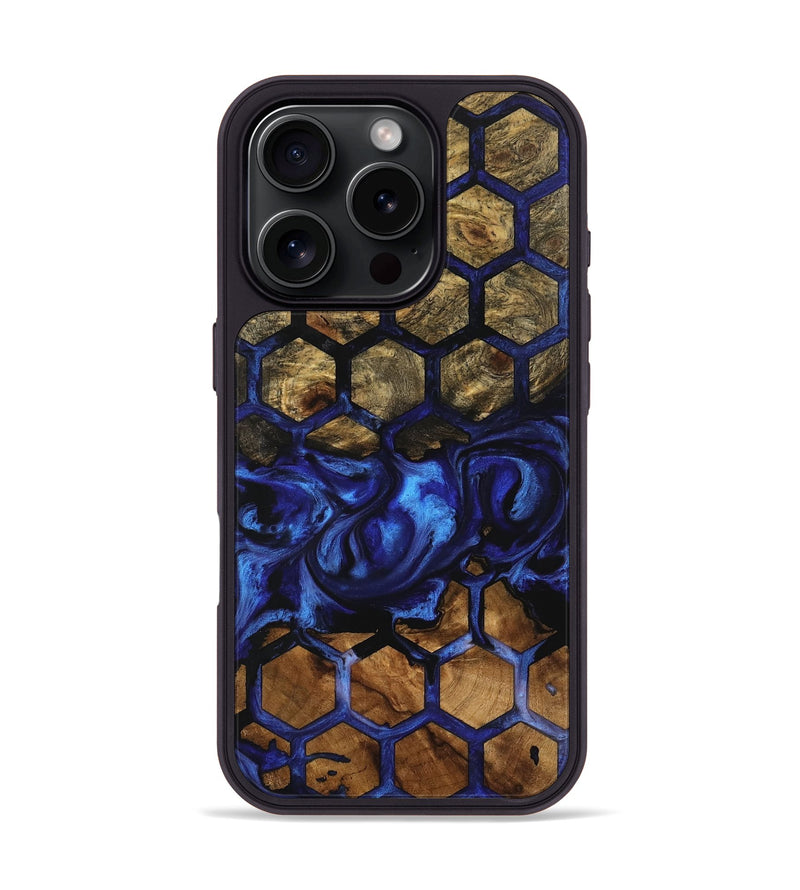 iPhone 16 Pro Wood Phone Case - Agnesse (Pattern, 733442)