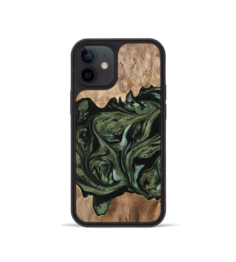 iPhone 12 mini Wood Phone Case - Joli (Green, 733449)