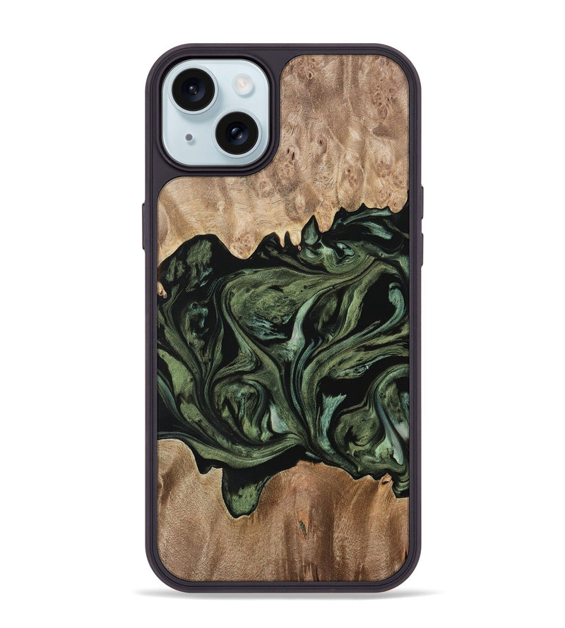 iPhone 15 Plus Wood Phone Case - Joli (Green, 733449)