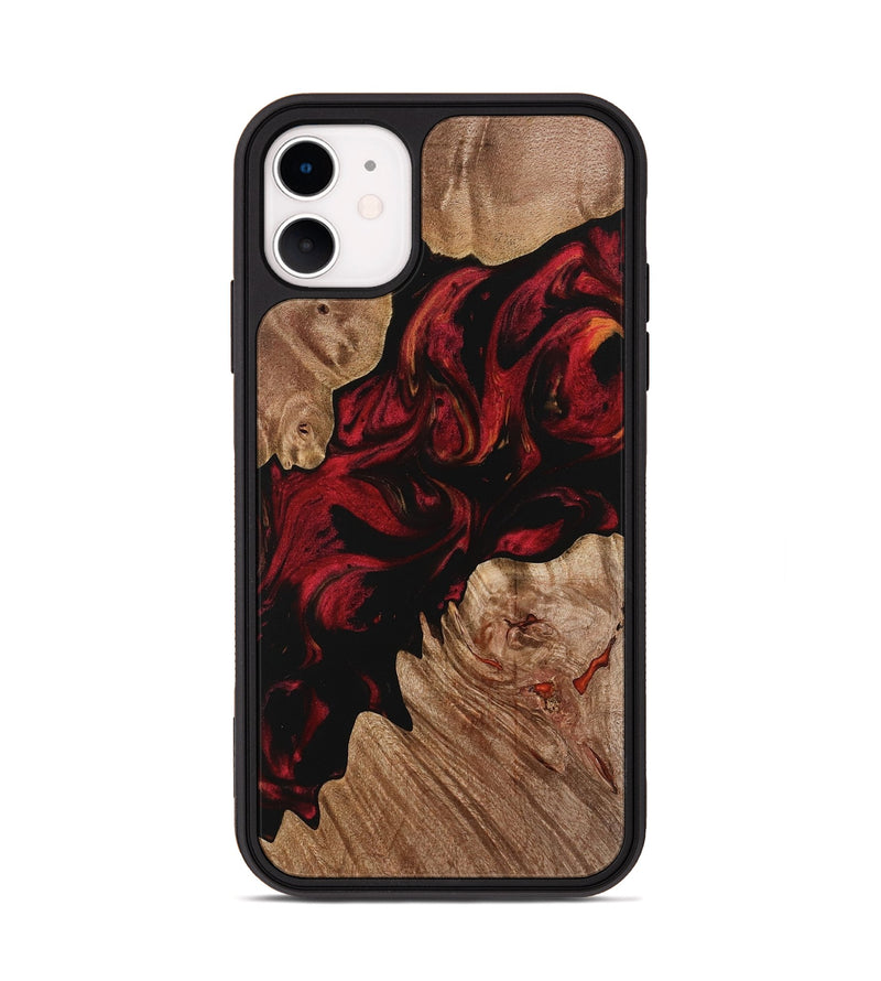 iPhone 11 Wood Phone Case - Doyle (Red, 733451)