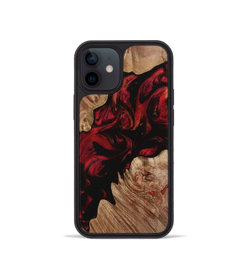 iPhone 12 mini Wood Phone Case - Doyle (Red, 733451)