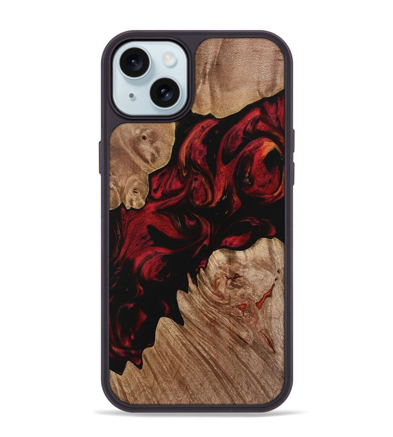 iPhone 15 Plus Wood Phone Case - Doyle (Red, 733451)