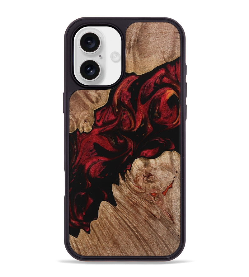 iPhone 16 Plus Wood Phone Case - Doyle (Red, 733451)