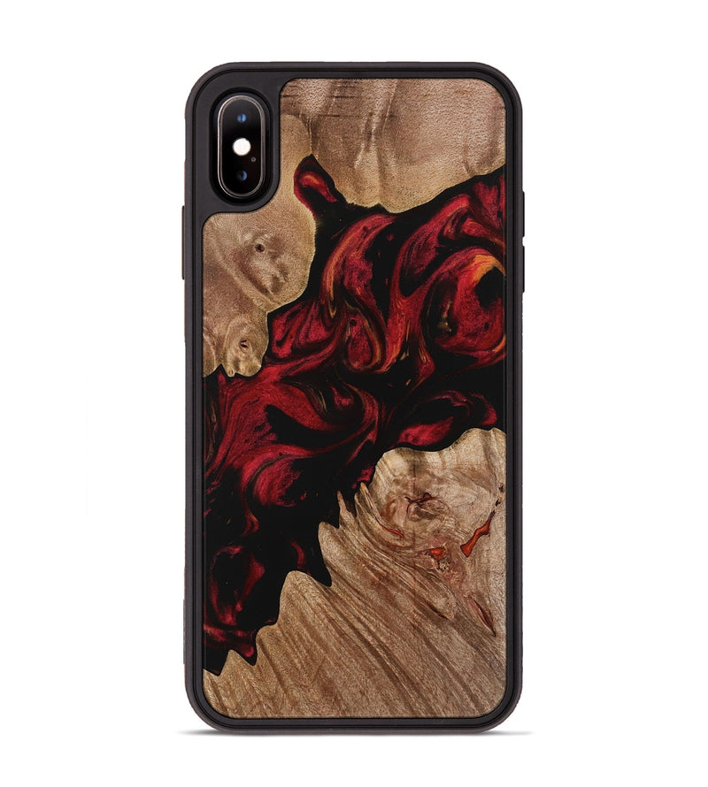 iPhone Xs Max Wood Phone Case - Doyle (Red, 733451)