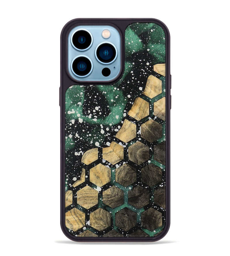 iPhone 14 Pro Max Wood Phone Case - Rozalia (Pattern, 733454)