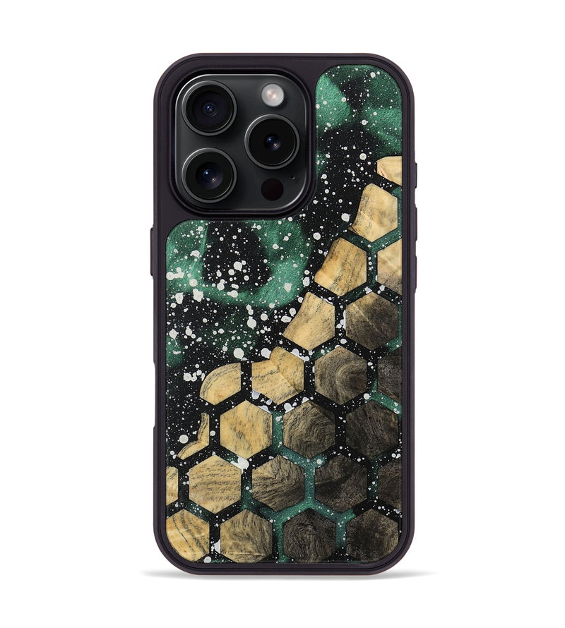 iPhone 16 Pro Wood Phone Case - Rozalia (Pattern, 733454)