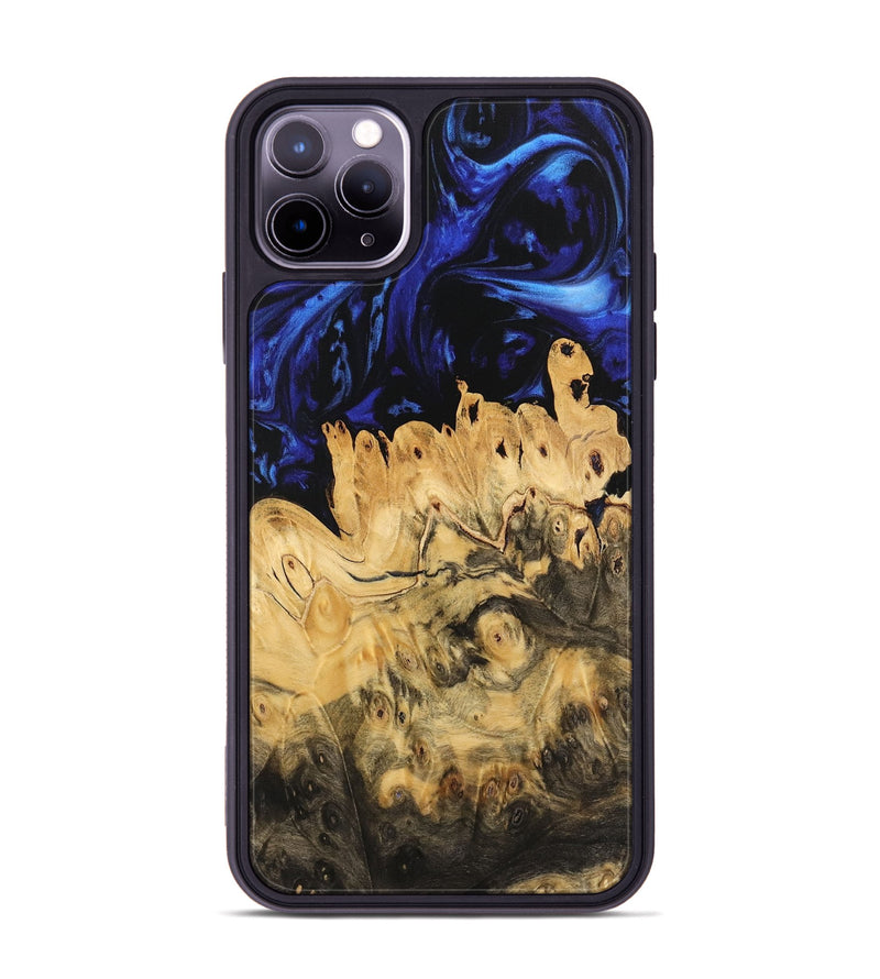 iPhone 11 Pro Max Wood Phone Case - Price (Blue, 733461)