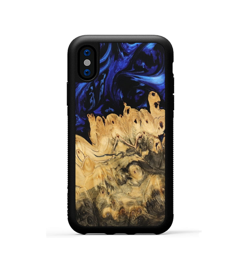 iPhone Xs Wood Phone Case - Price (Blue, 733461)