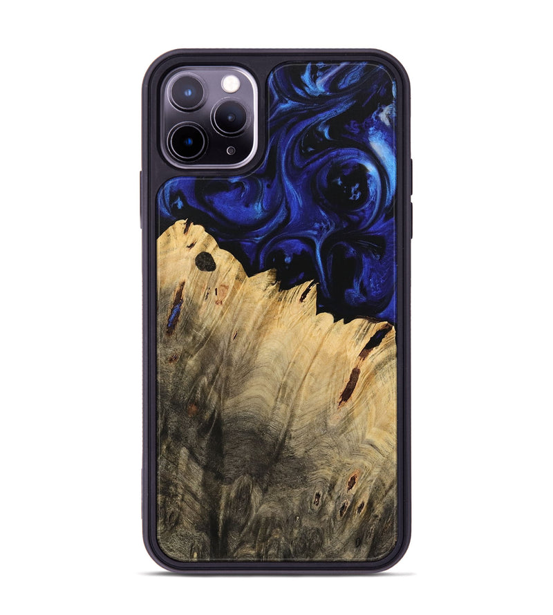 iPhone 11 Pro Max Wood Phone Case - Turgay (Blue, 733462)