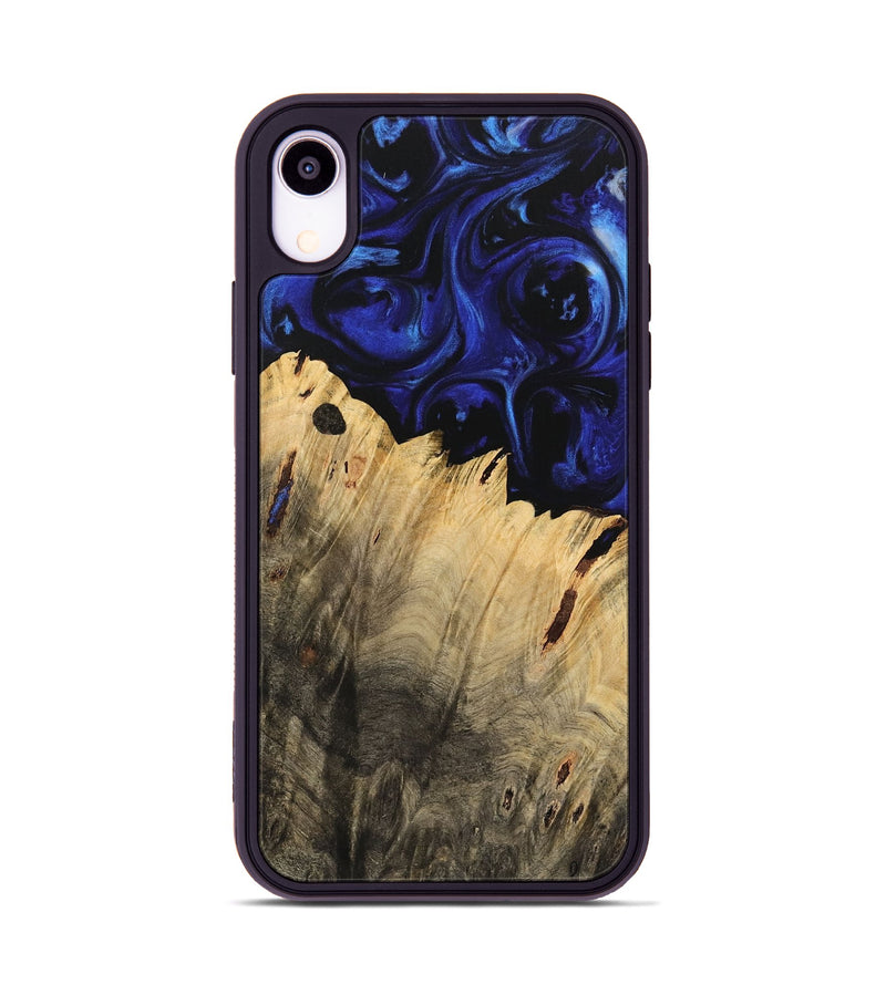 iPhone Xr Wood Phone Case - Turgay (Blue, 733462)