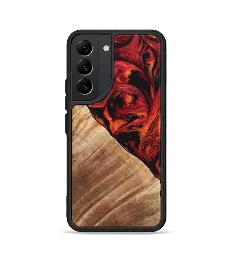 Galaxy S22 Wood Phone Case - Candee (Red, 733498)