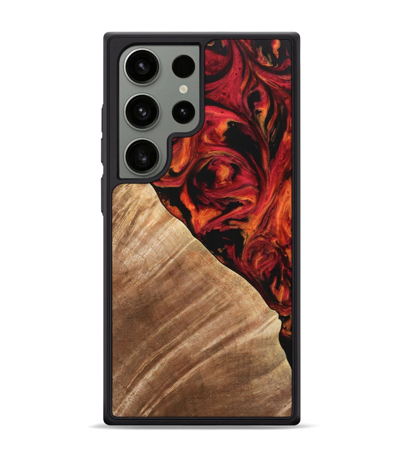 Galaxy S24 Ultra Wood Phone Case - Candee (Red, 733498)