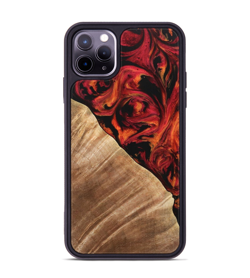 iPhone 11 Pro Max Wood Phone Case - Candee (Red, 733498)