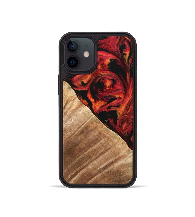 iPhone 12 mini Wood Phone Case - Candee (Red, 733498)